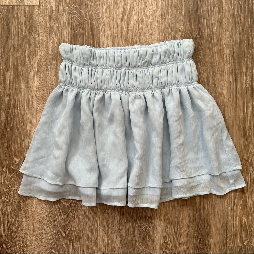 Tularosa Natalie Skirt in Baby Blue - Picture 4 of 11